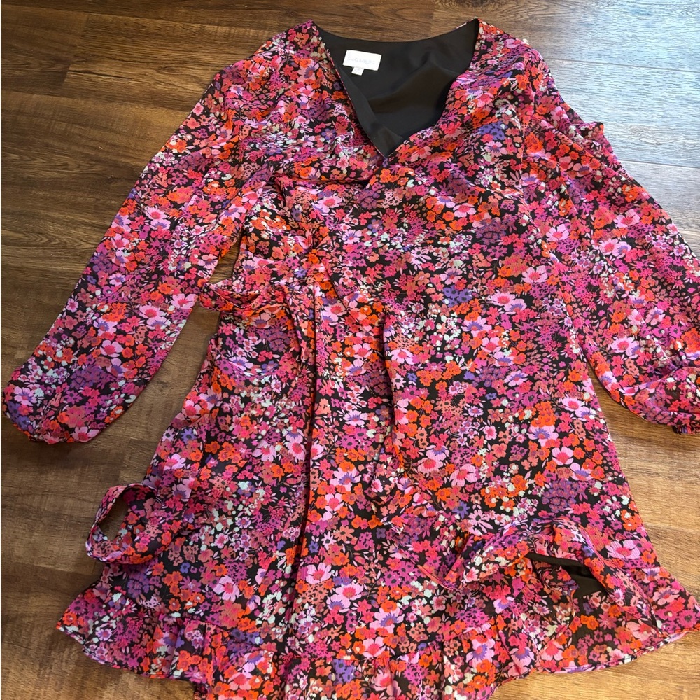Floral Wrap Dress